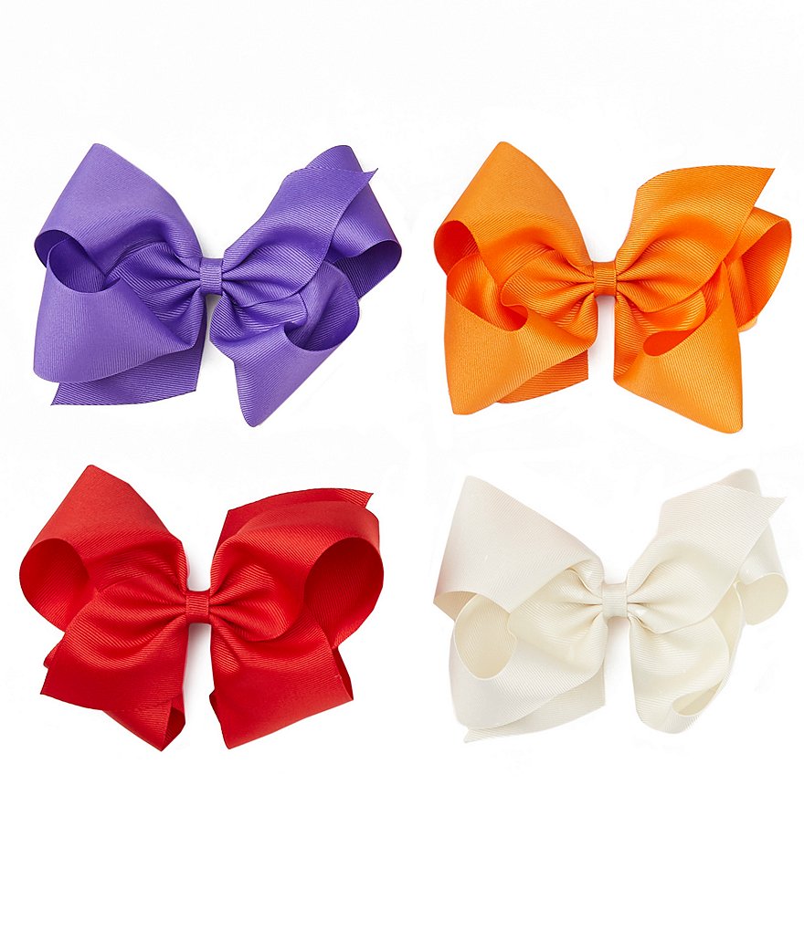 Edgehill Collection Little Girls Sparkle Satin Bow Wrap Headband
