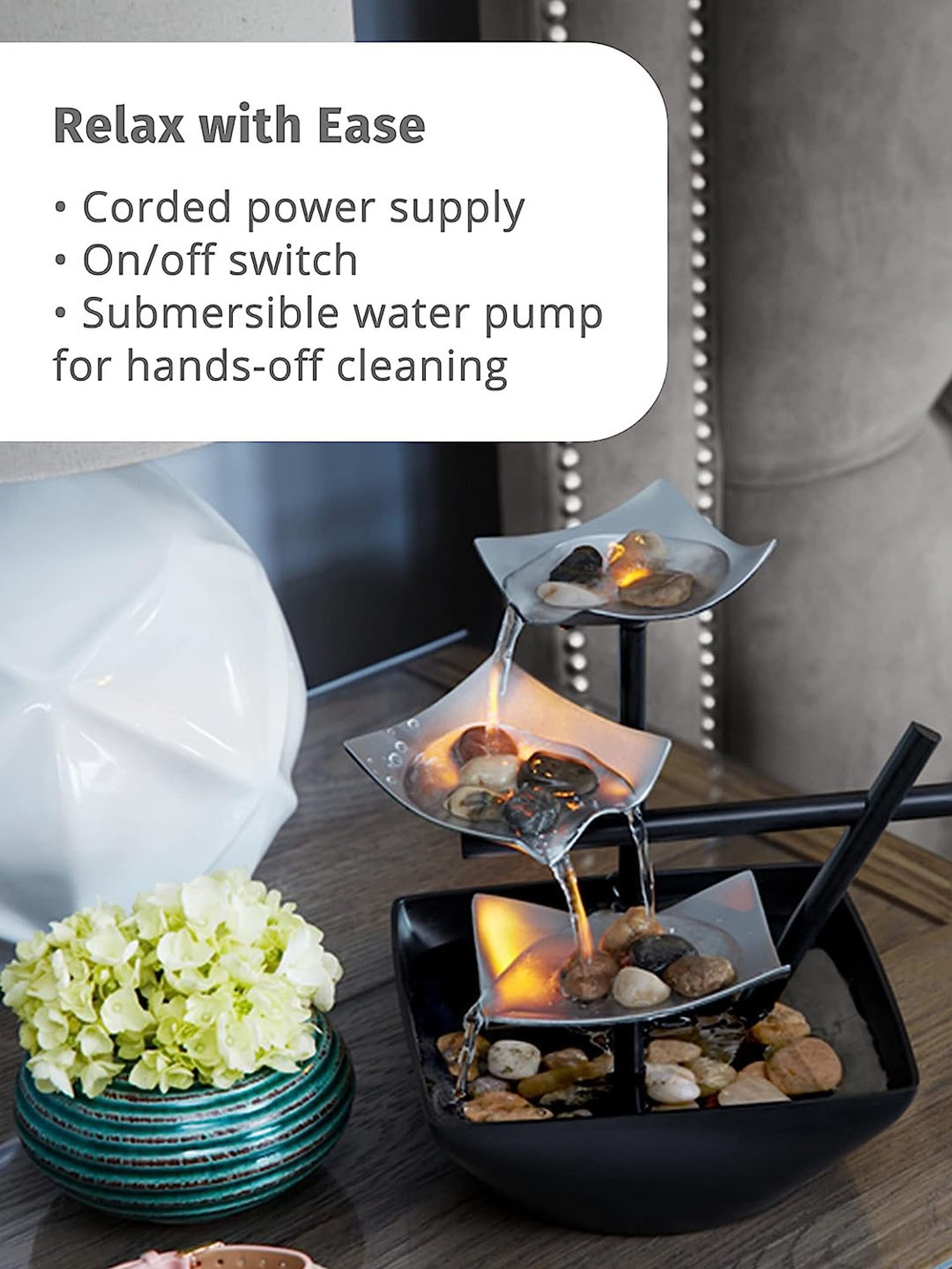 The Artment Modern Art Zen Water Fountain