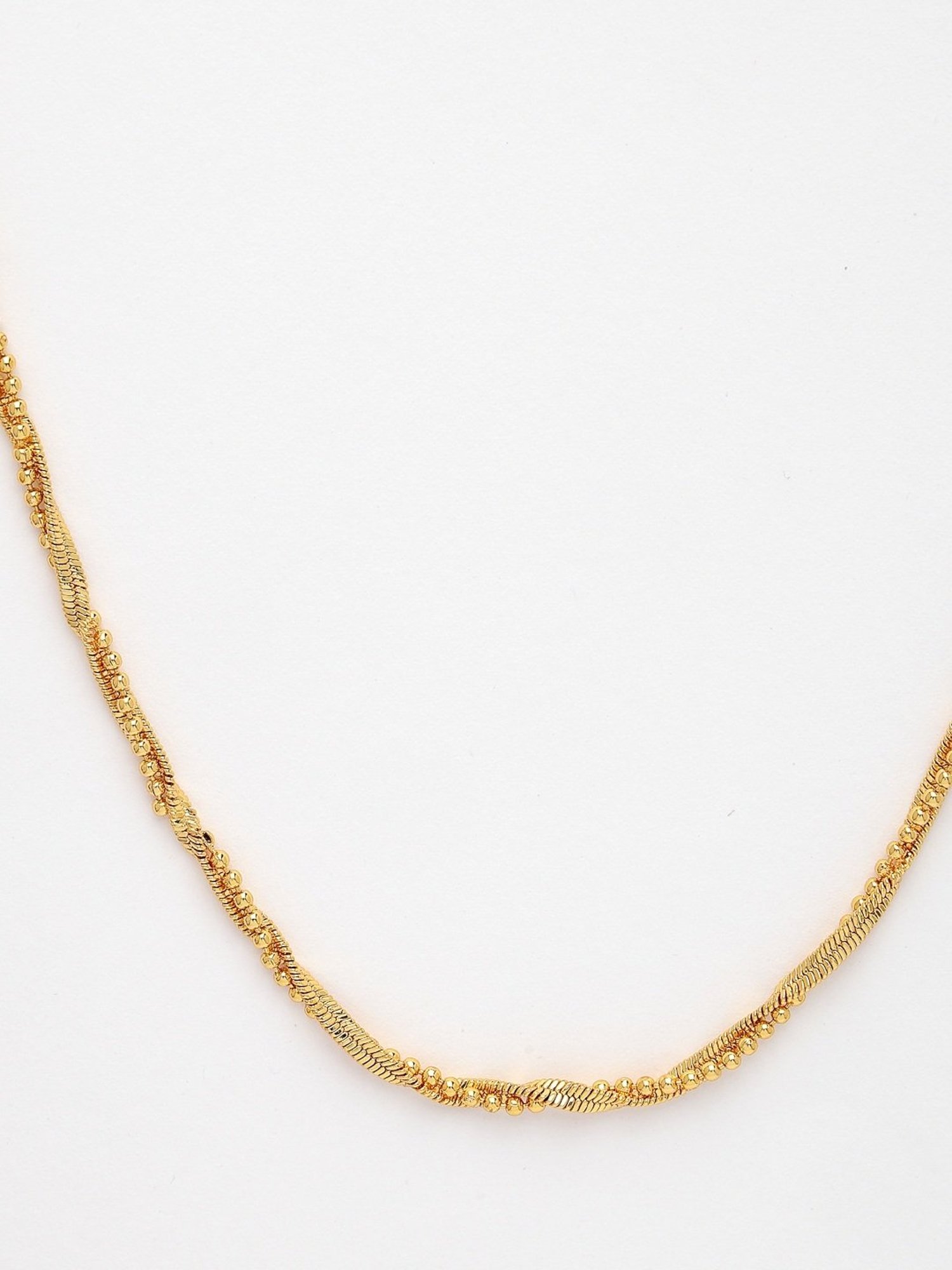 NVR Women's Gold-Plated Minimal Chain - Set of 2