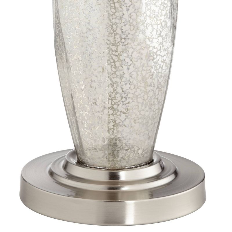 360 Lighting Carol Mercury Glass Cream Shade Table Lamps Set of 2