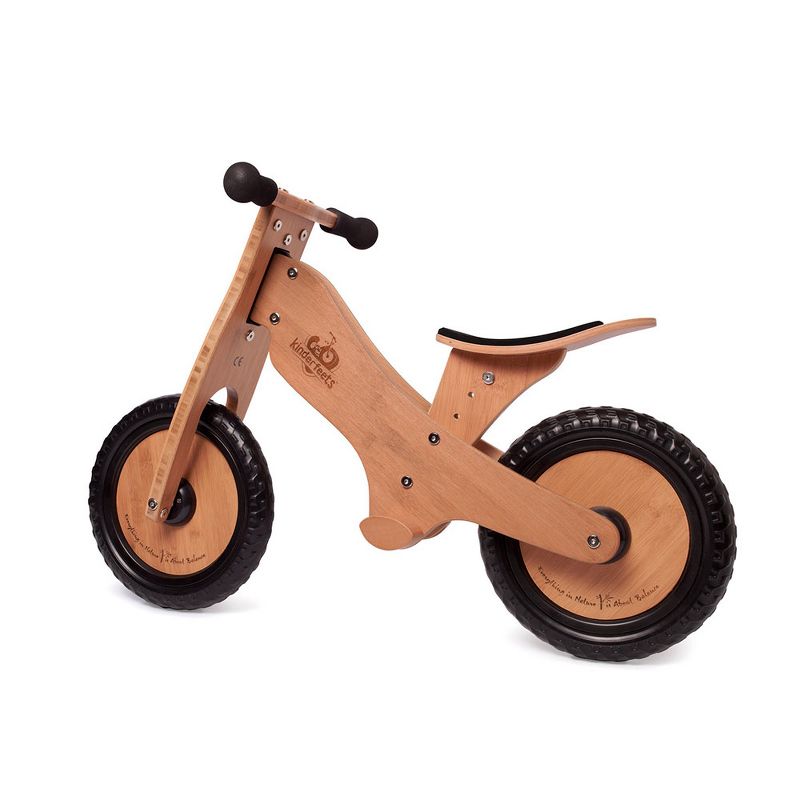 Kinderfeets Durable Wooden Resting Pedal Starter Balance Bike and Toddler Training Bicycle Sturdy Ride On Toy for 2 Years and Older, Bamboo