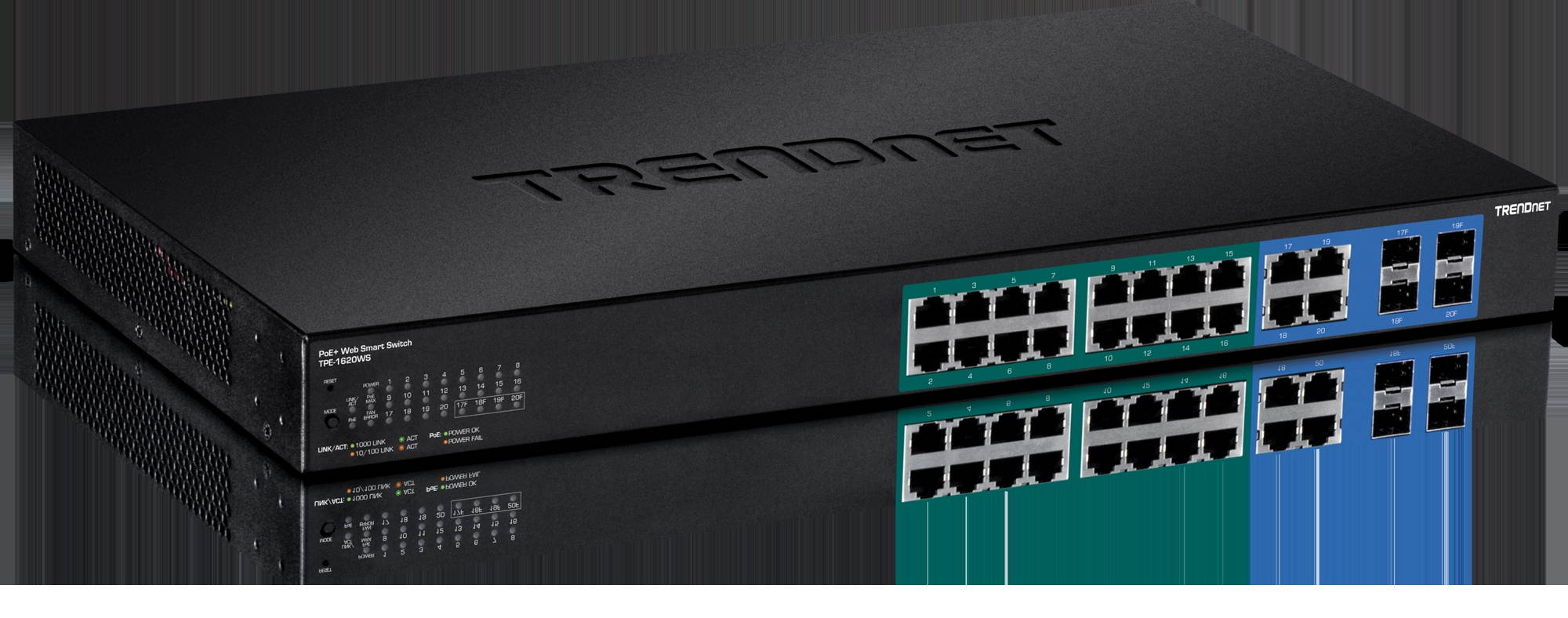 TRENDnet 20-Port Gigabit Web Smart PoE+ Switch