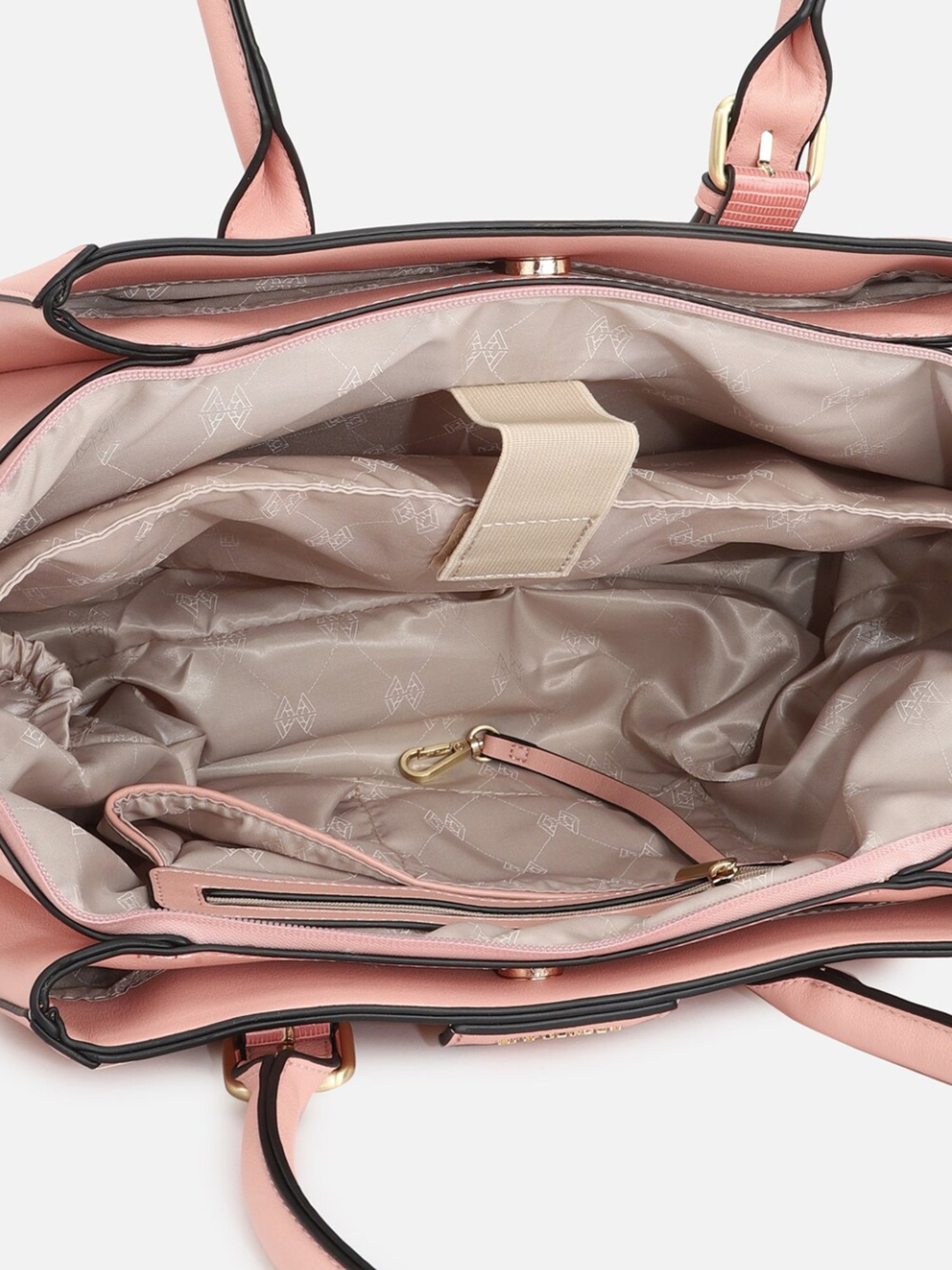 Van Heusen Pink PU Solid Shoulder Handbag