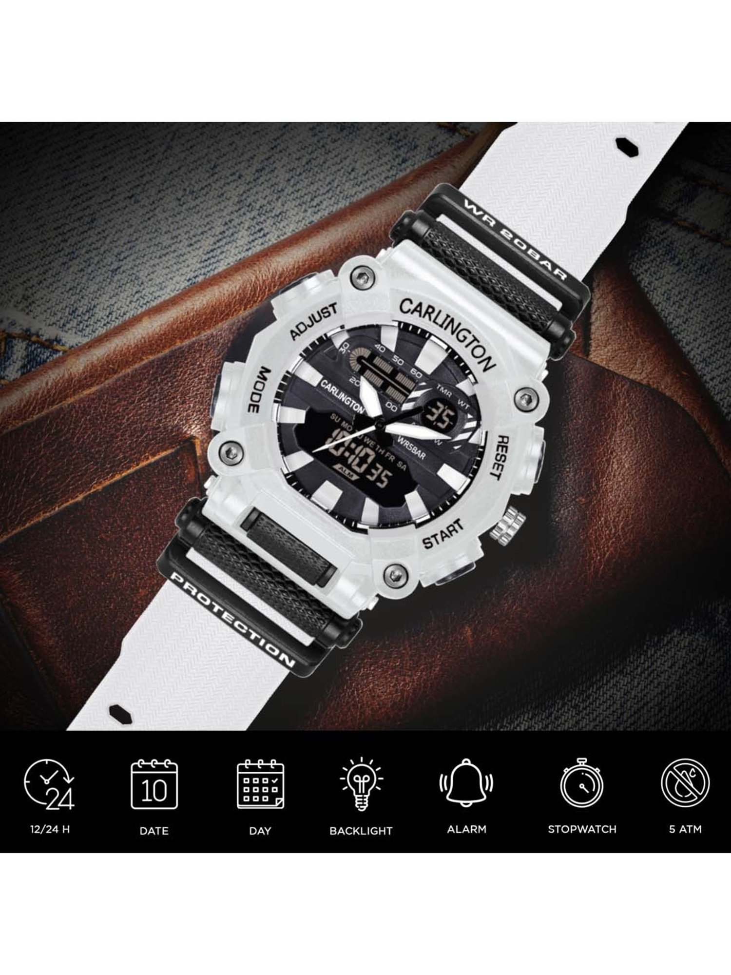 CARLINGTON Endurance 3311 Analog-Digital Watch for Men