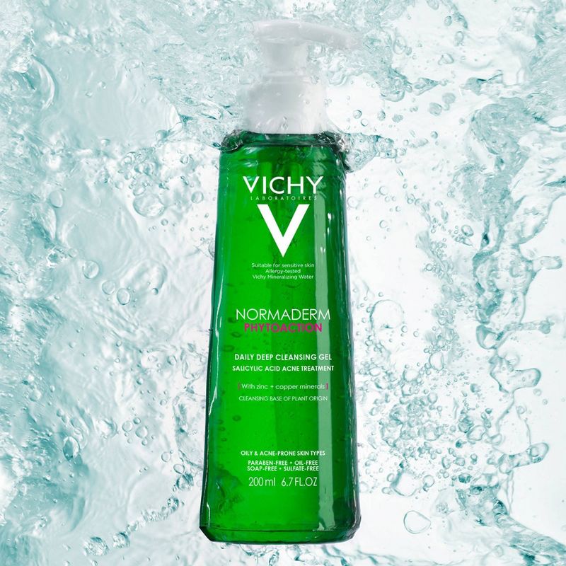 Vichy Normaderm PhytoAction Daily Acne Treatment Gel Face Wash - 6.7 fl oz