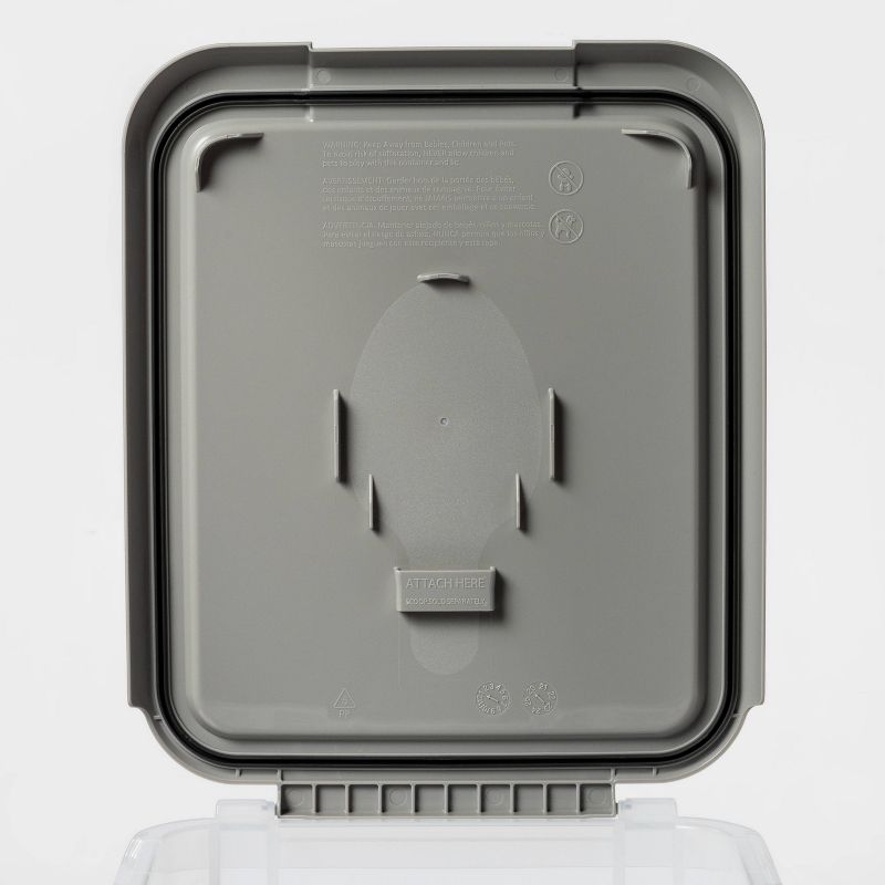 Amici Pet Marble Paw Glass Food Canister, 72oz