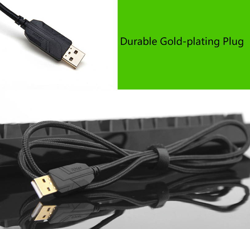 Fuhlen G900S All 104 Non-conflicting Keys, Classic  Exterior Wired  Cherry MX Black Mechanical  Keyboard, 50Million Times Keystrokes Lifespan-White