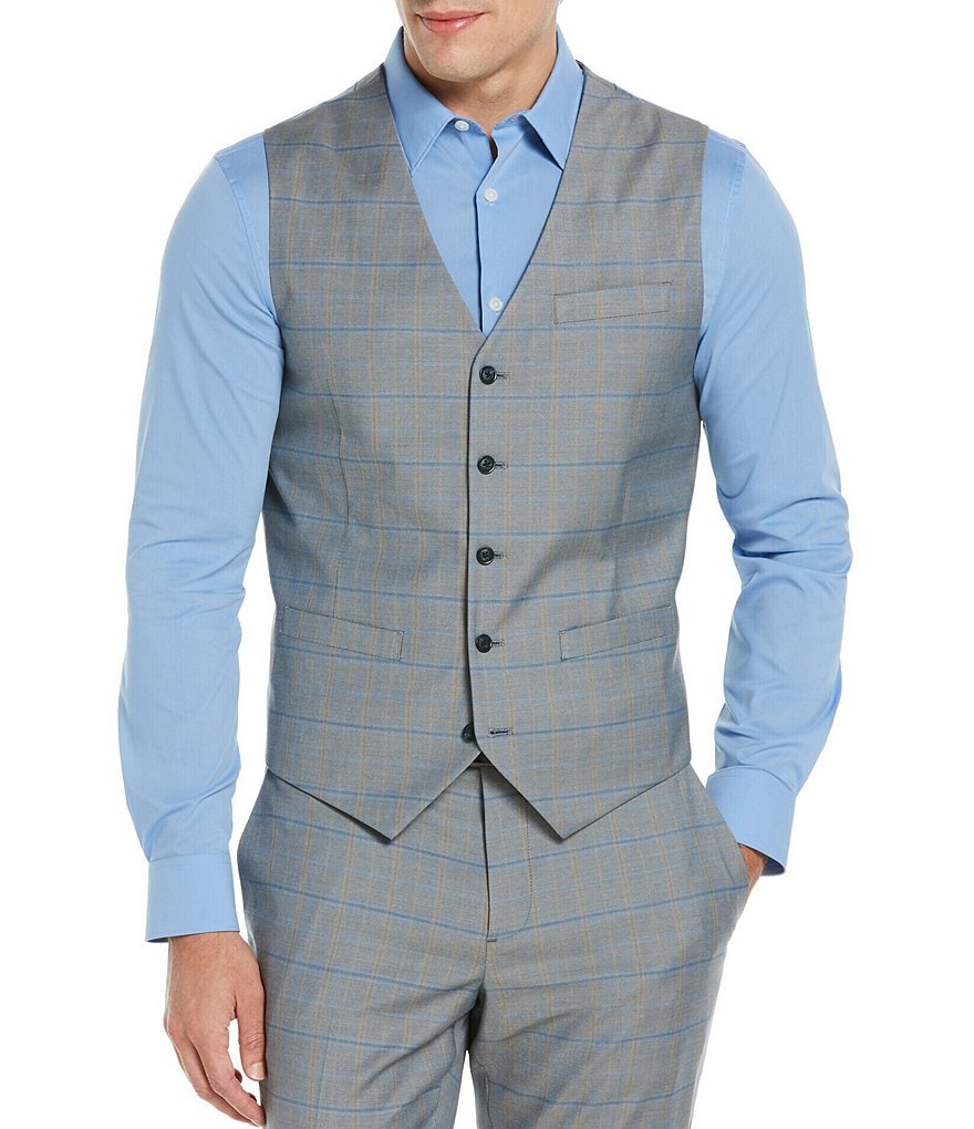 Perry Ellis Solid Suit Separates Vest
