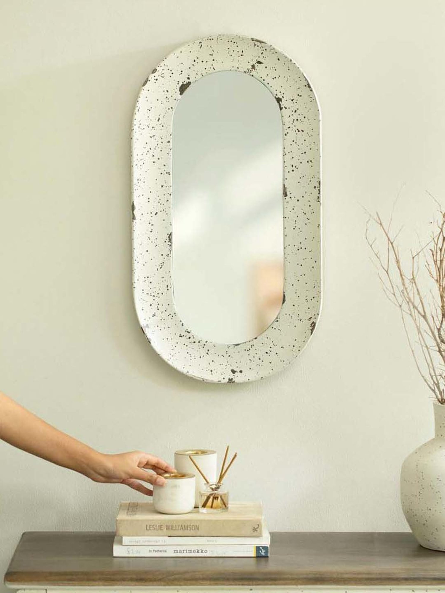 Art Street Silver Glass Bevelled In Rectangle Frameless Wall Mirror
