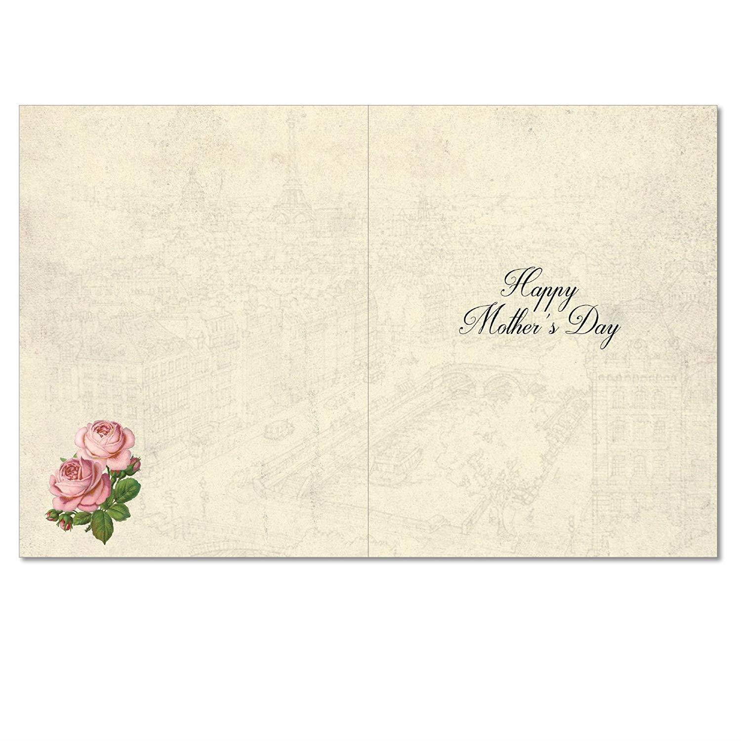 Jumbo Mother's Day Card: Vintage Perfume Featuring Vintage Turn of the Century French Perfume Advertisements,With Envelope (Extra Large Version: 8.5'' x 11'') J6472EMDG