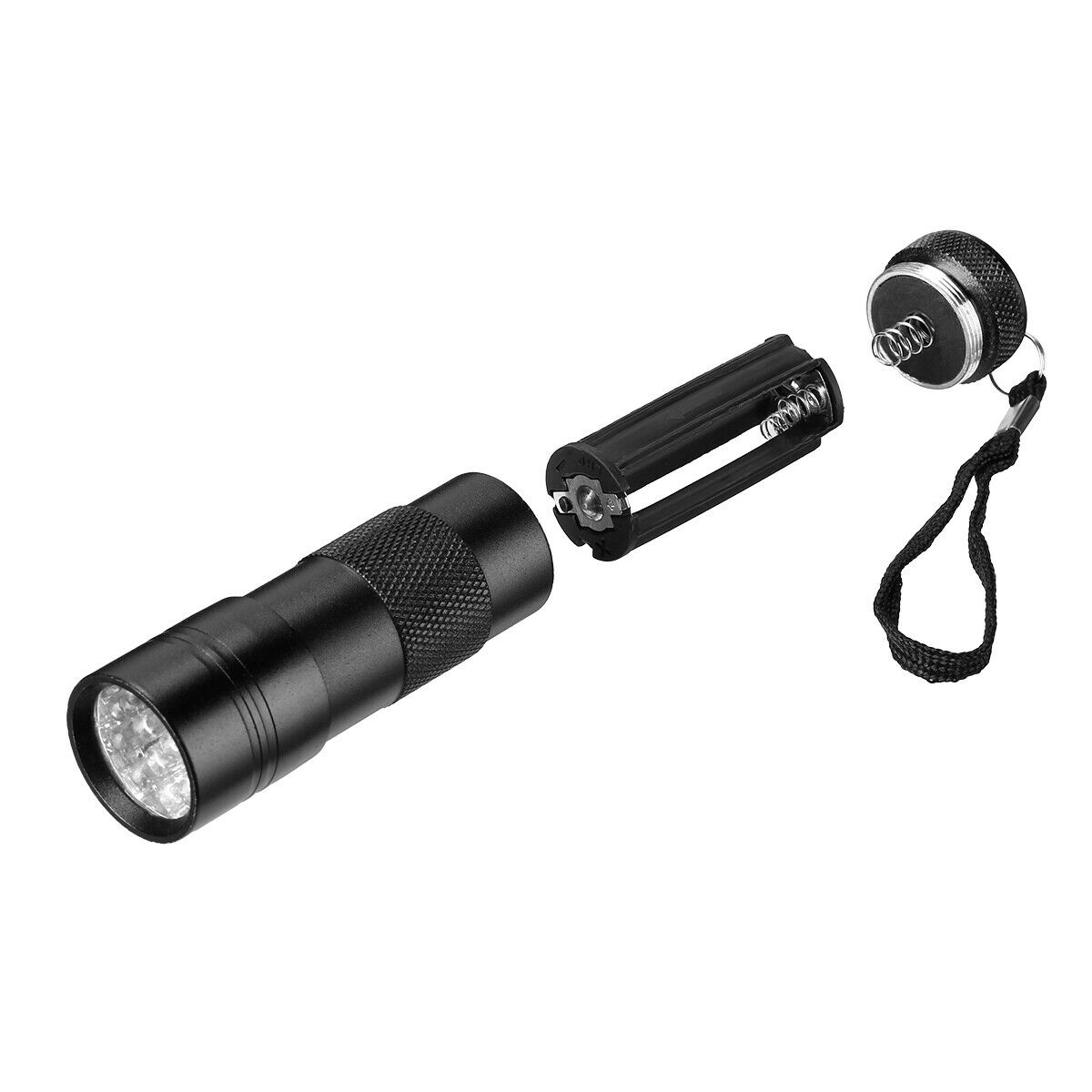 UV Ultra Violet 12 LED Flashlight Blacklight Light 395 nM Inspection Lamp Torch