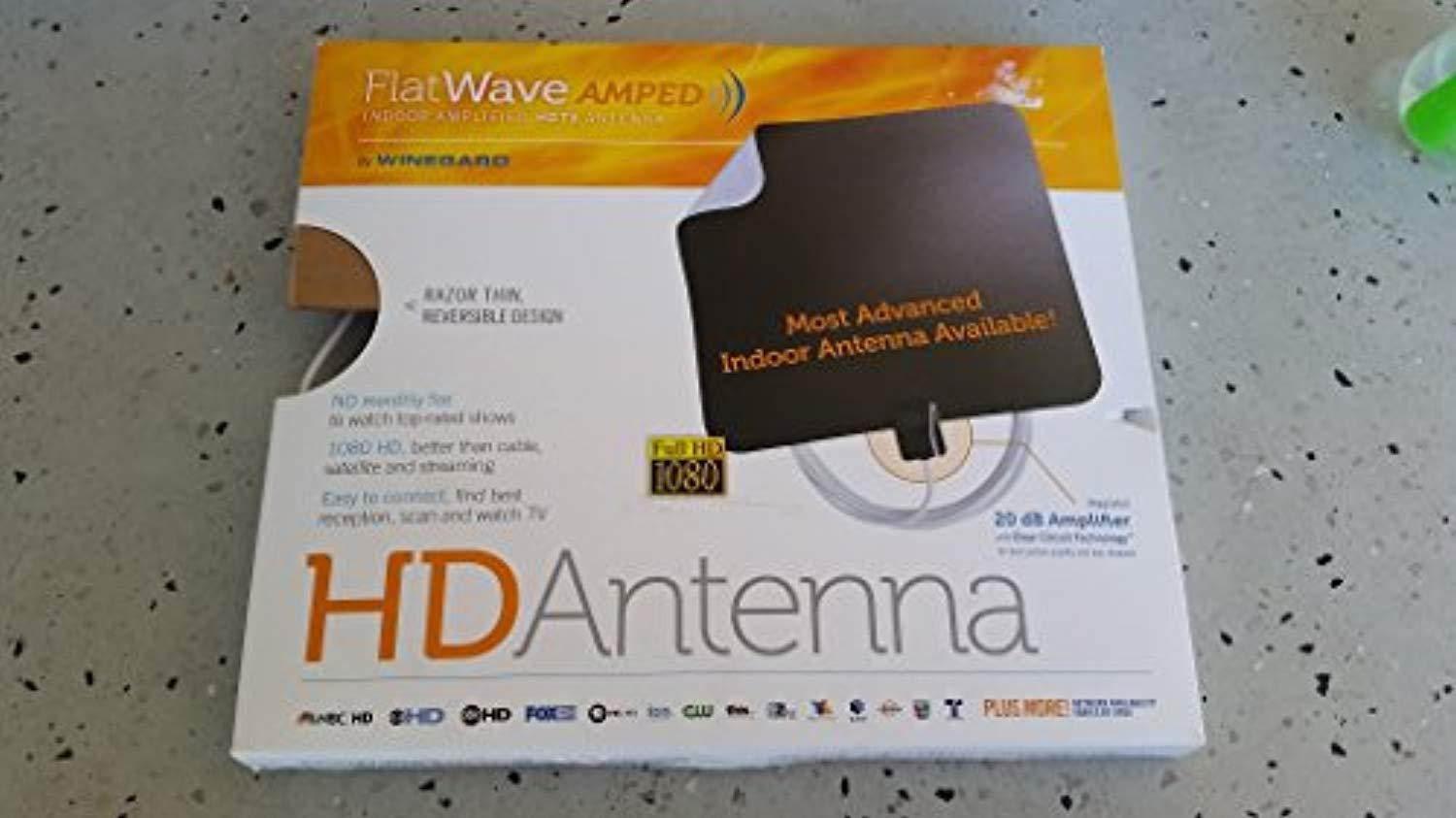 Winegard FlatWave Amped Indoor Amplified HDTV Antenna (FL5500Y)