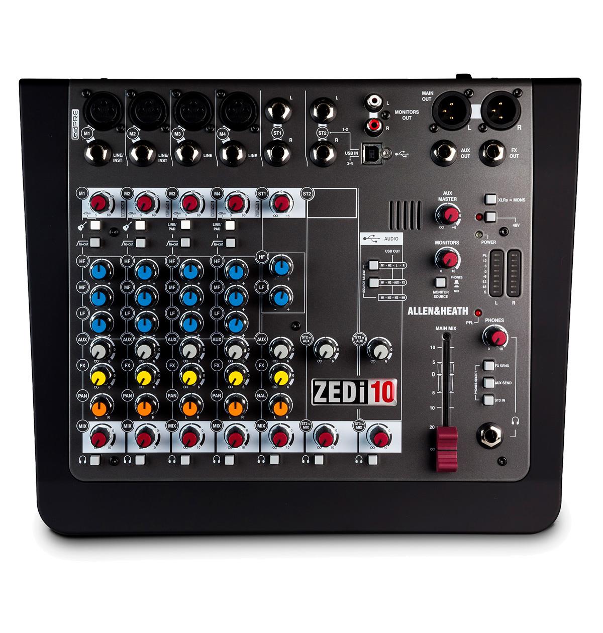 Allen & Heath ZEDi-10 10 Input Hybrid Compact Mixer / 4x4 USB Interface