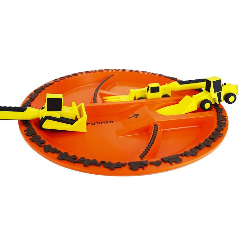 Constructive Eating Construction Themed Plate and Shaped Utensils