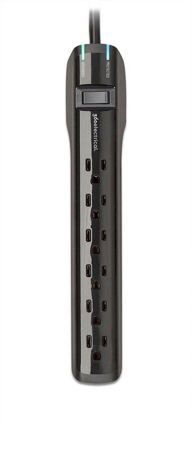 360 Electrical 360315 Suite+ Surge Protector, 6', Black