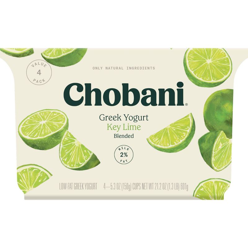 Chobani Key Lime Blended Non-Fat Greek Yogurt - 4pk/5.3oz