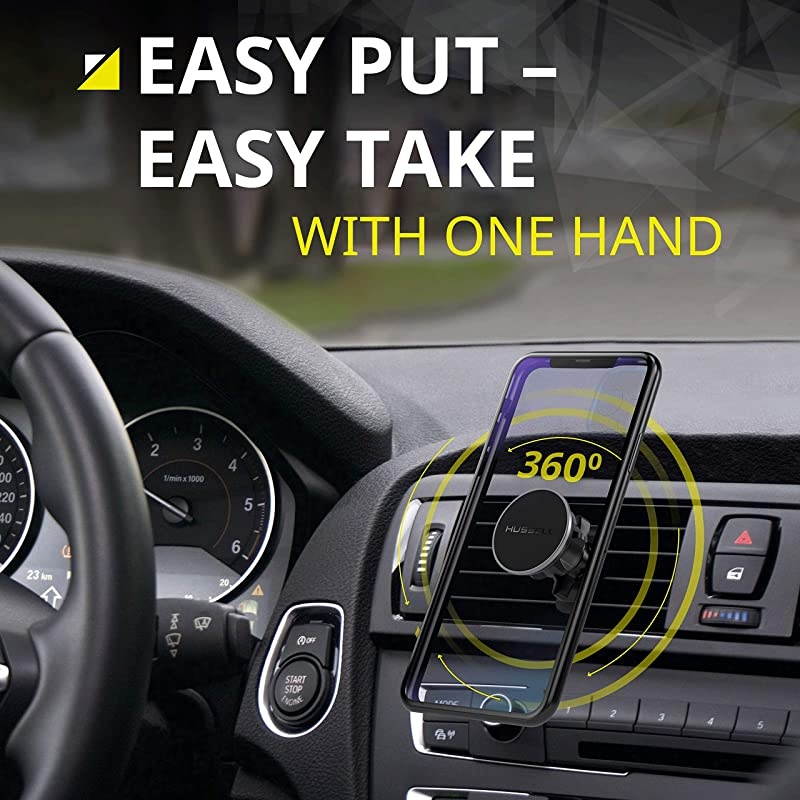 Magnetic Phone Car Mount Air Vent Phone Mount for Car by  360&deg; Adjustable Universal Magnet Phone Holder  Compatible with Any Cell Phone iPhone Galaxy LG Huawei