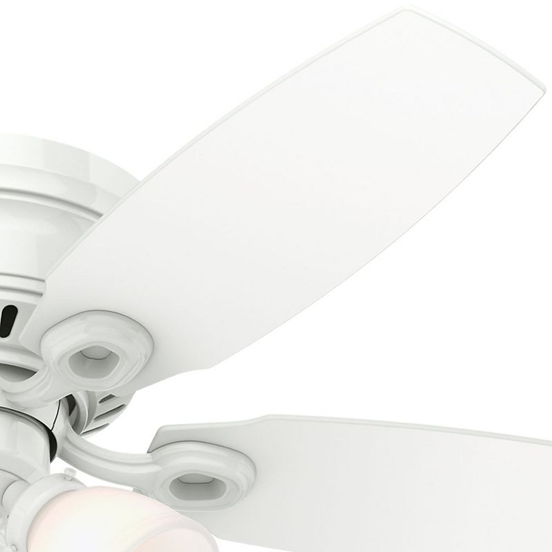 46" Hatherton Low Profile Ceiling Fan White (Includes Energy Efficient Light) - Hunter