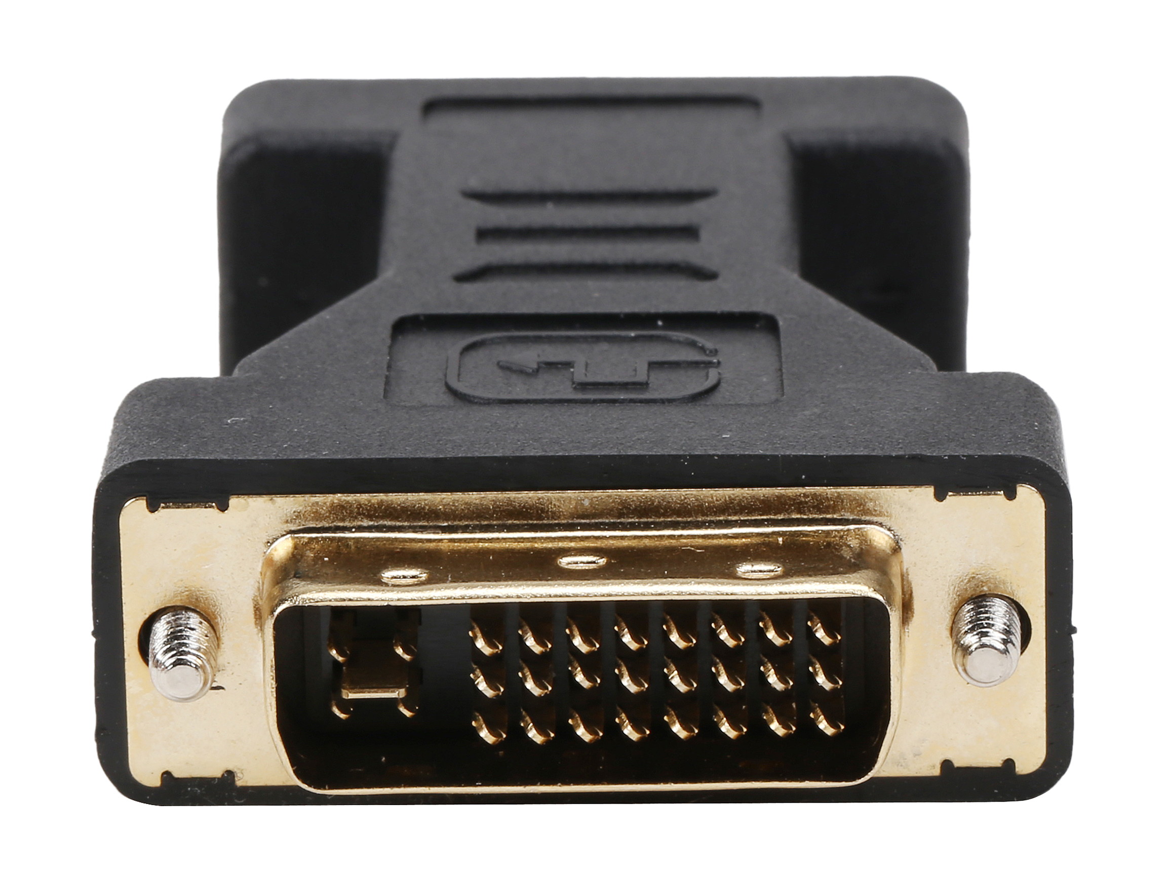 Coboc EA-AD-DVI2VGA-MF Black Color Dual Link DVI-I(24+5) Male to VGA Female Analog Video Adapter,Gold Plated,M-F