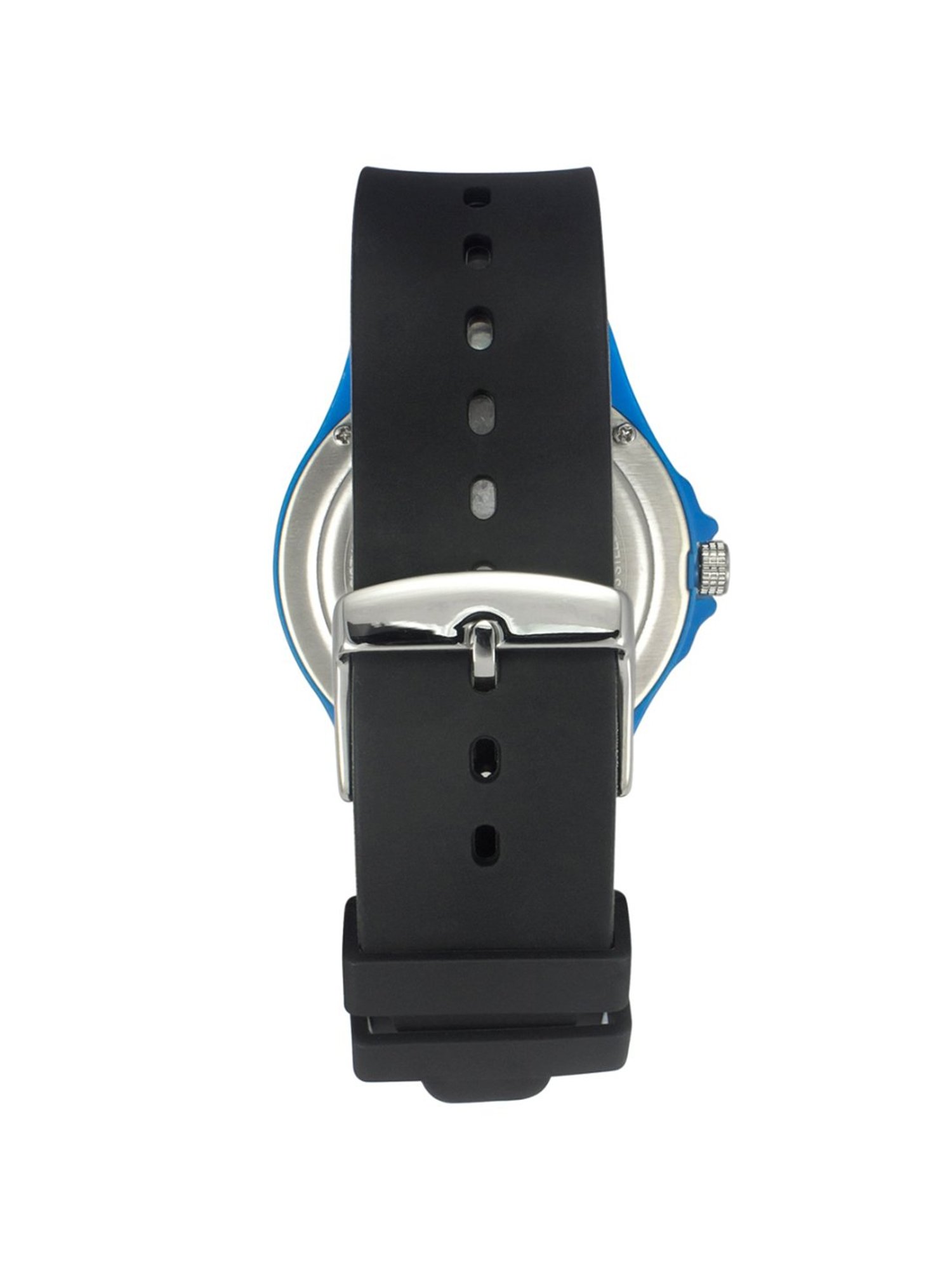 Helix By Timex Black/Blue Round Dial Analog Silicone Men Watch - TW033HG21