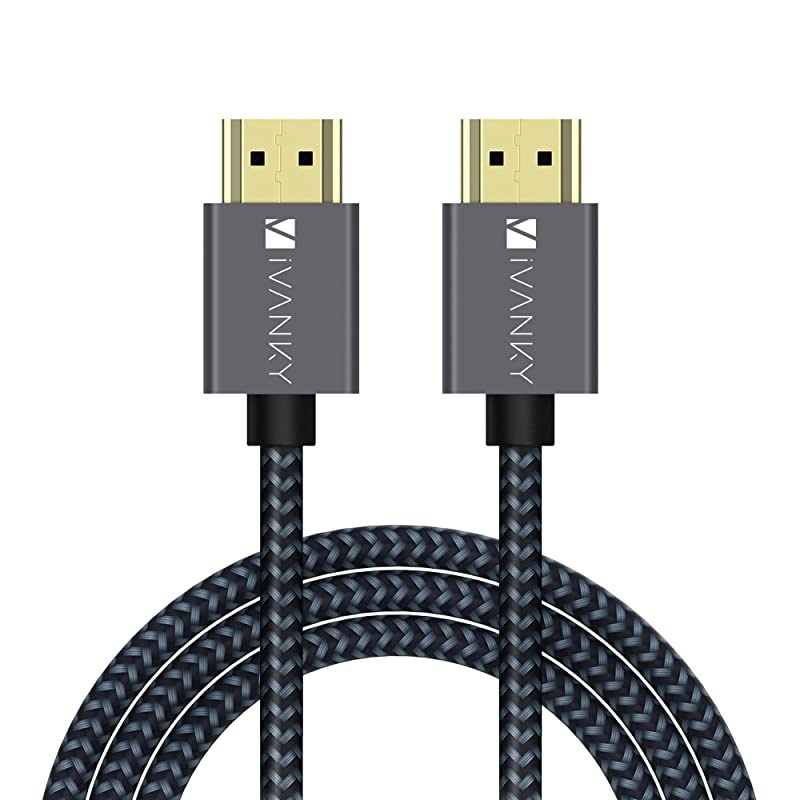 HDMI Cable 4K 10ft  18Gbps High Speed HDMI 20 Cable 4K HDR HDCP 2214 3D 2160P 1080P Ethernet Braided HDMI Cord 32AWG Audio ReturnARC Compatible UHD TV Bluray Monitor