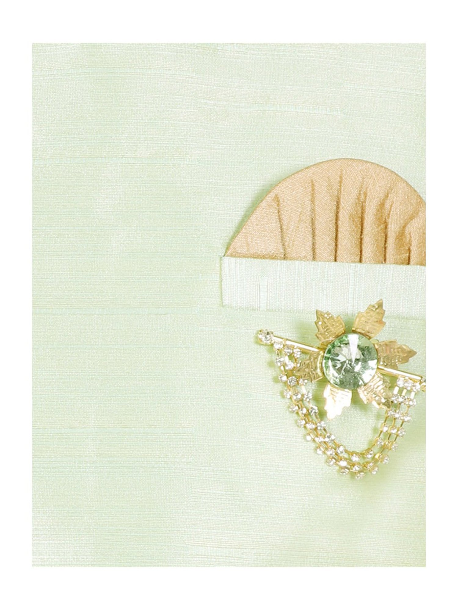 SG Yuvraj Kids Green & Brown Solid Sherwani with Pyjama