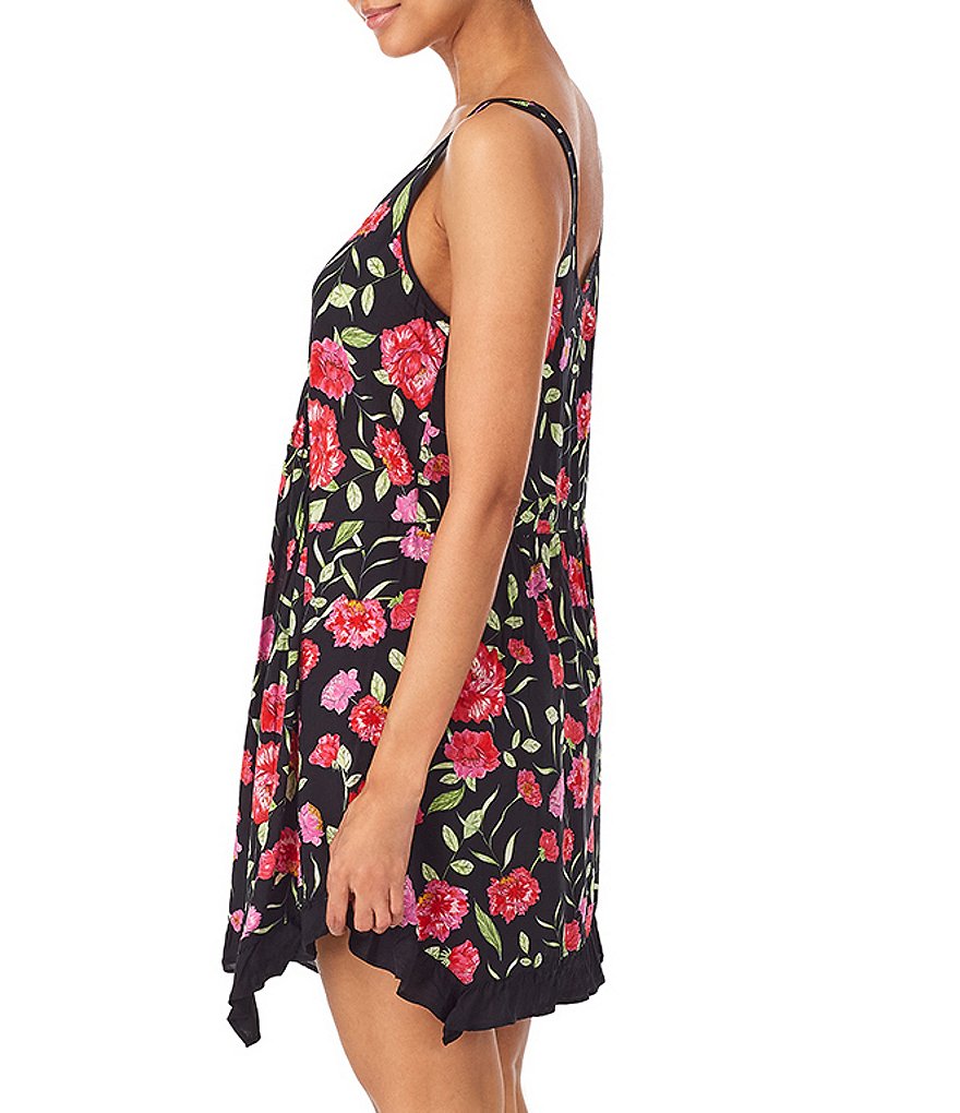 Kensie Floral Print Woven Chemise
