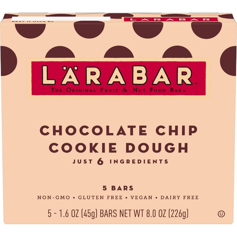 Larabar Fruit And Nut Bar - Chocolate Chip Cookie Dough 5 Bars