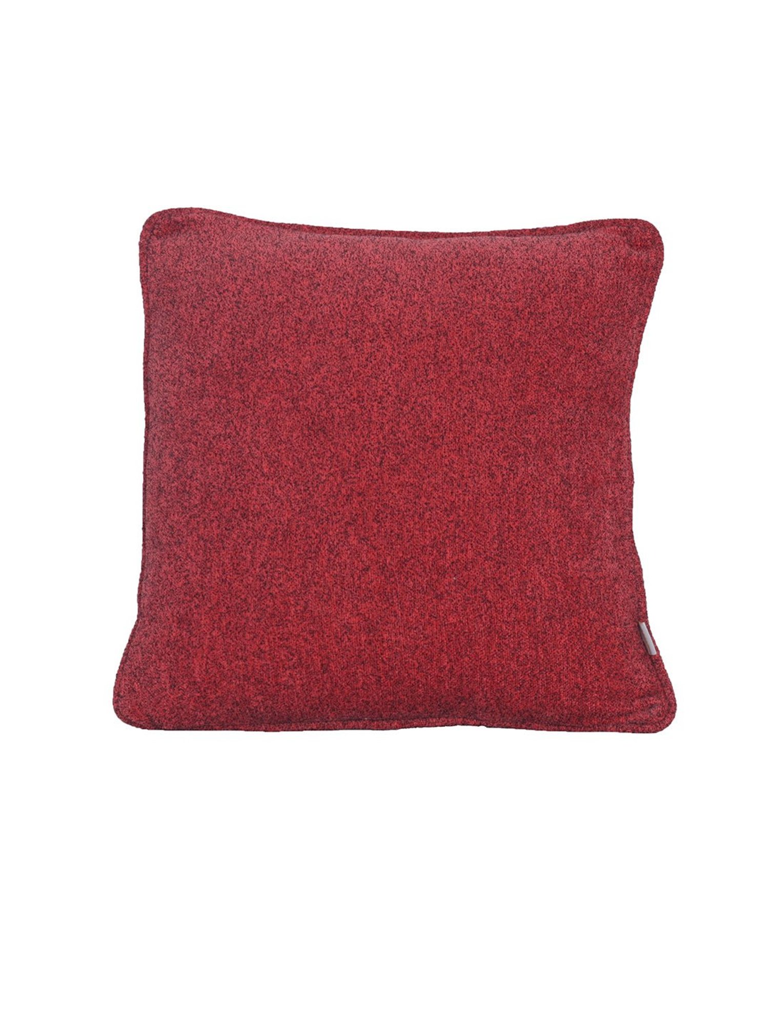 Maspar Colorart Charlotte Solid Red 110 TC Cotton Blend Cushion Cover
