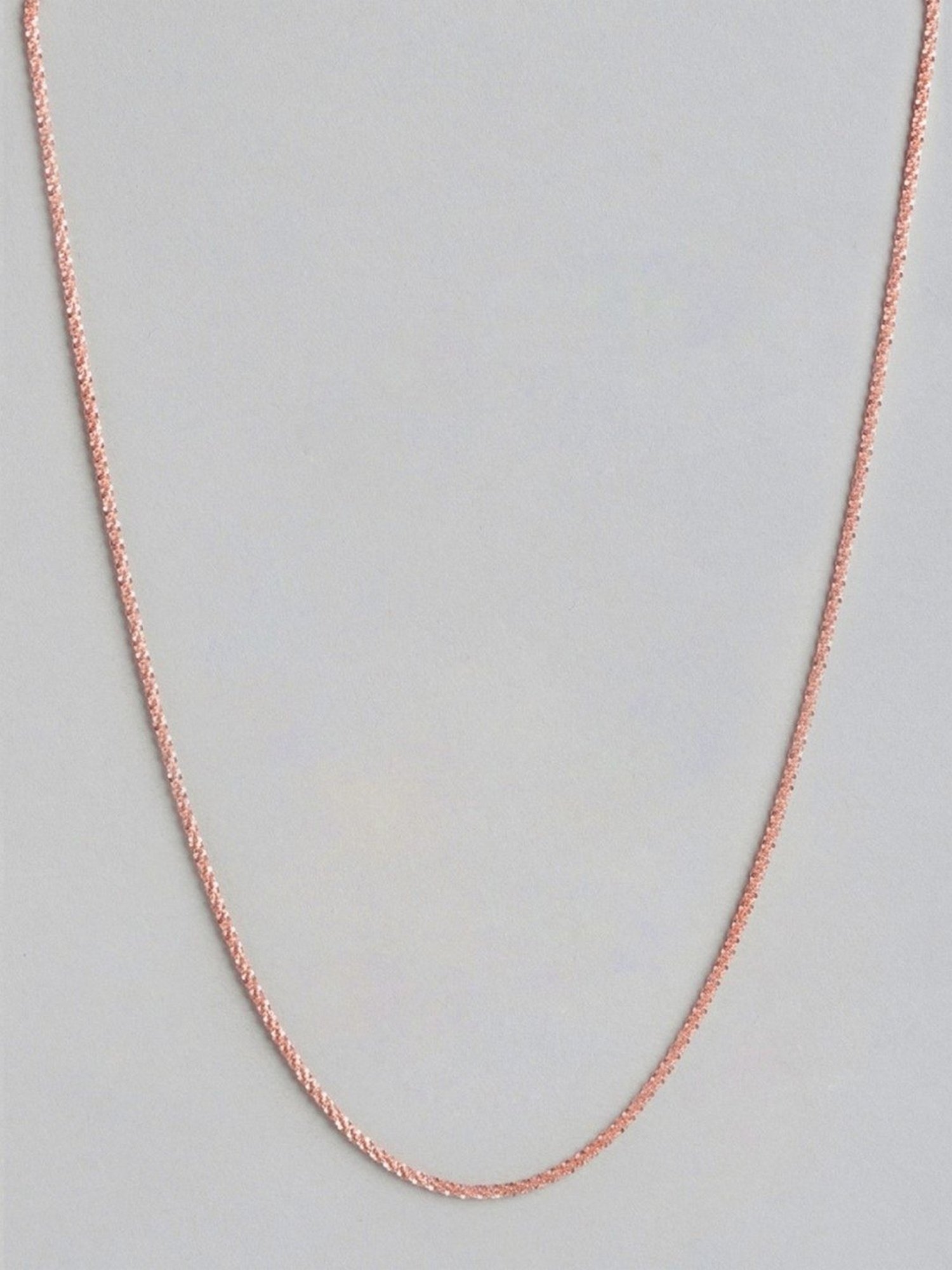 Zavya Adorable Rose Gold-Plated 92.5 Sterling Silver Chain