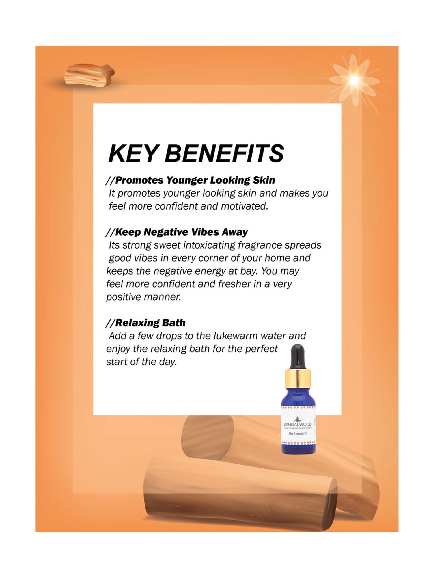 Holistic Healings By Shaveta Sandalwood Essential Oil - 15 ml