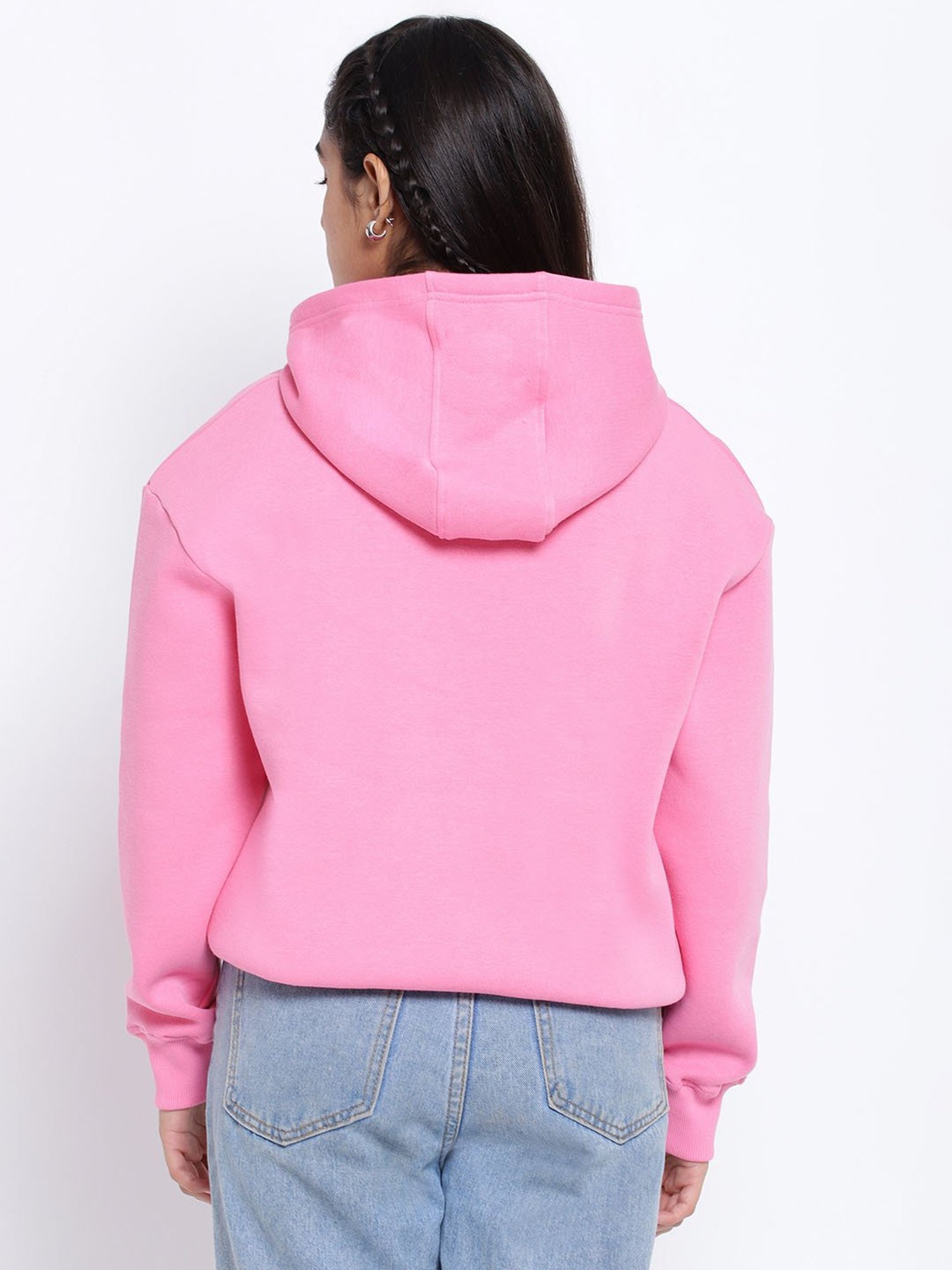 Lil Tomatoes Kids Pink Printed Full Sleeves Sweatshirt