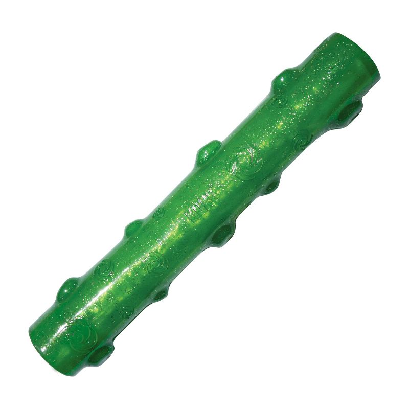KONG Holiday Squeezz Crackle Stick Holiday Dog Toy - Green - L