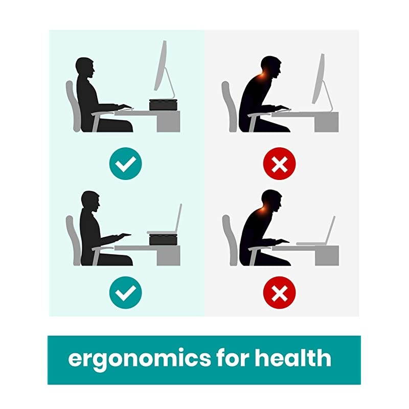 Monitor StandKlearlook 3 Adjustable Length Computer Stand Riser with Storage Drawer Tablet and Phone Stand Holder for TV PC Laptop Computer Printer Fax Machines Black