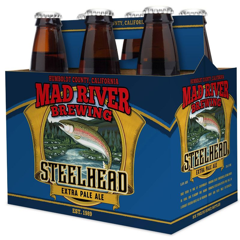 Mad River Steelhead Extra Pale Ale Beer - 6pk/12 fl oz Bottles