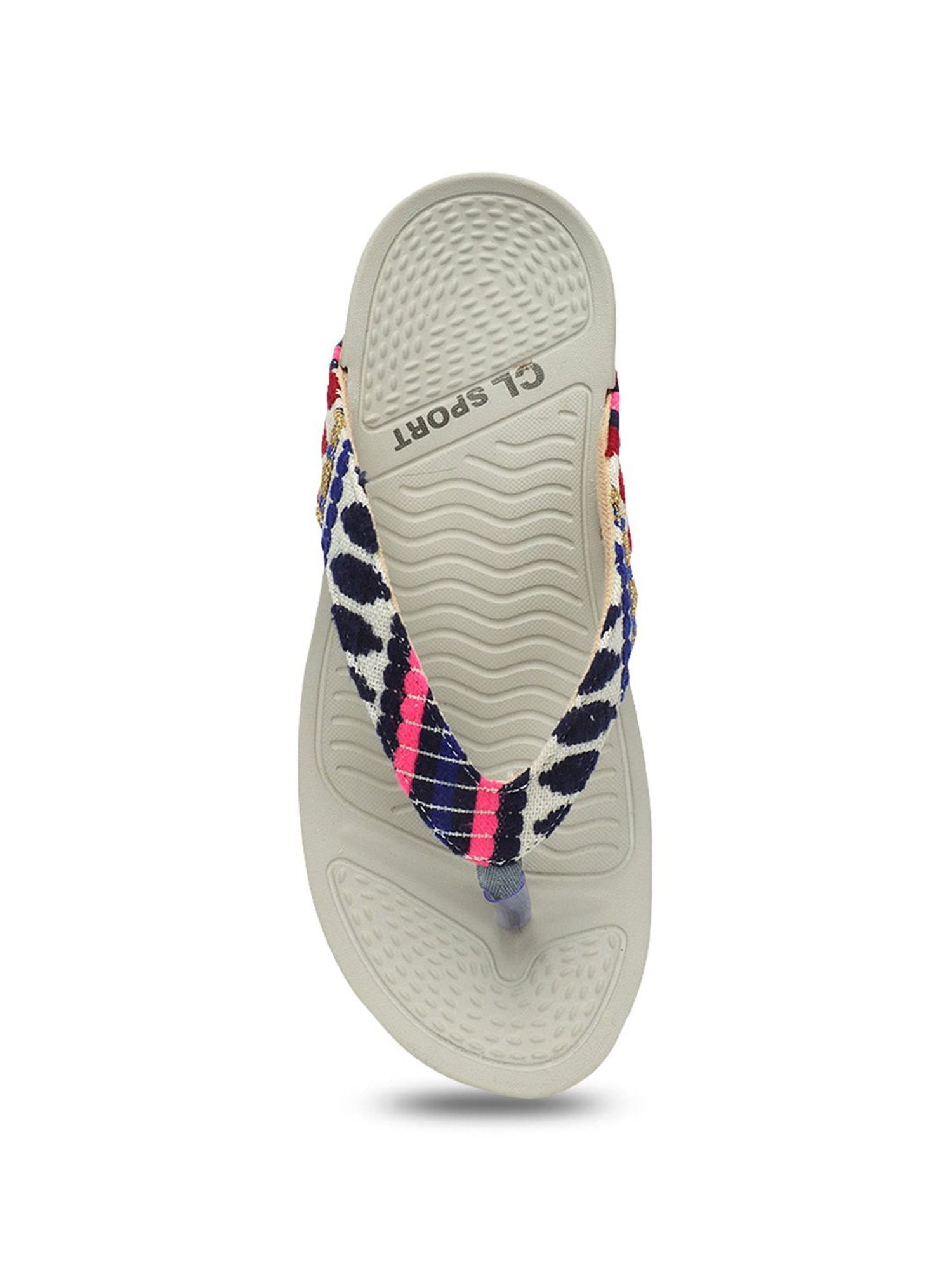 CL Sports by Carlton London Women's Purple Thong Wedges