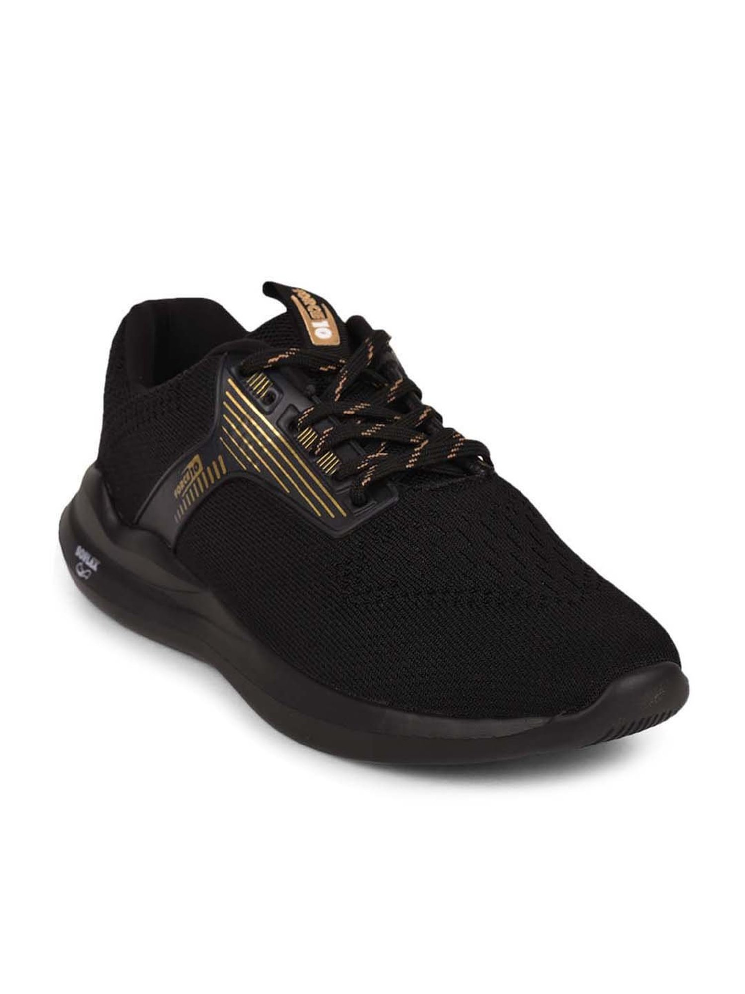 Force 10 by Liberty Men's Black Running Shoes