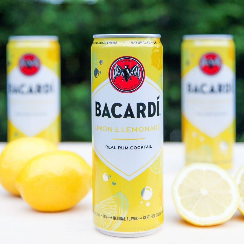Bacardi Limon & Lemonade Rum Cocktail - 4pk/355ml Cans