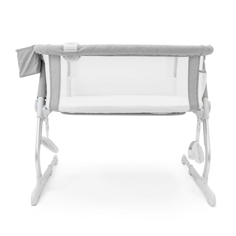 Baby Delight Beside Me Somni Deluxe Bassinet and Bedside Sleeper - Quilted Gray