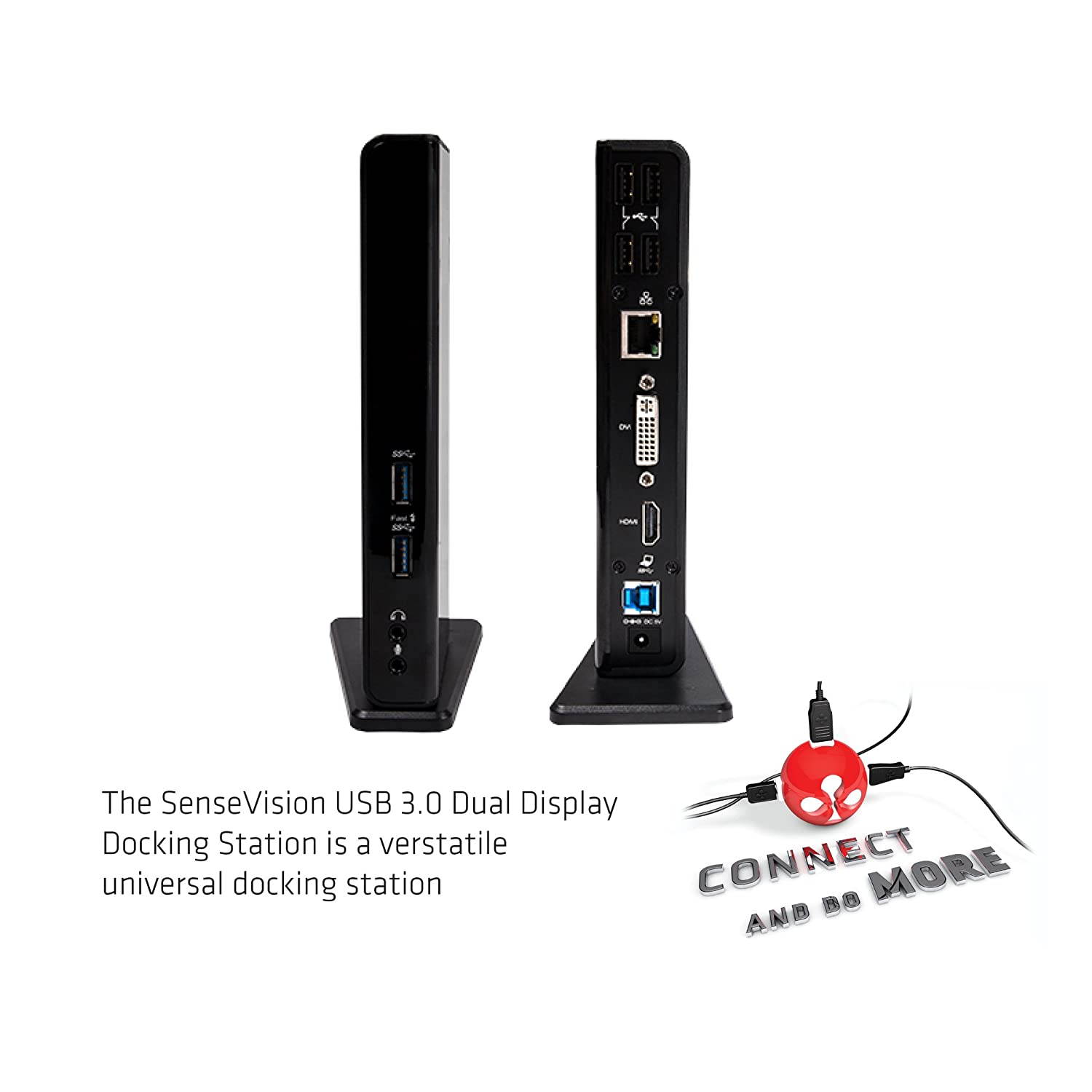 Club3D USB 3.0 Dual Display Docking Station DVI/HDMI (CSV-3242HD)