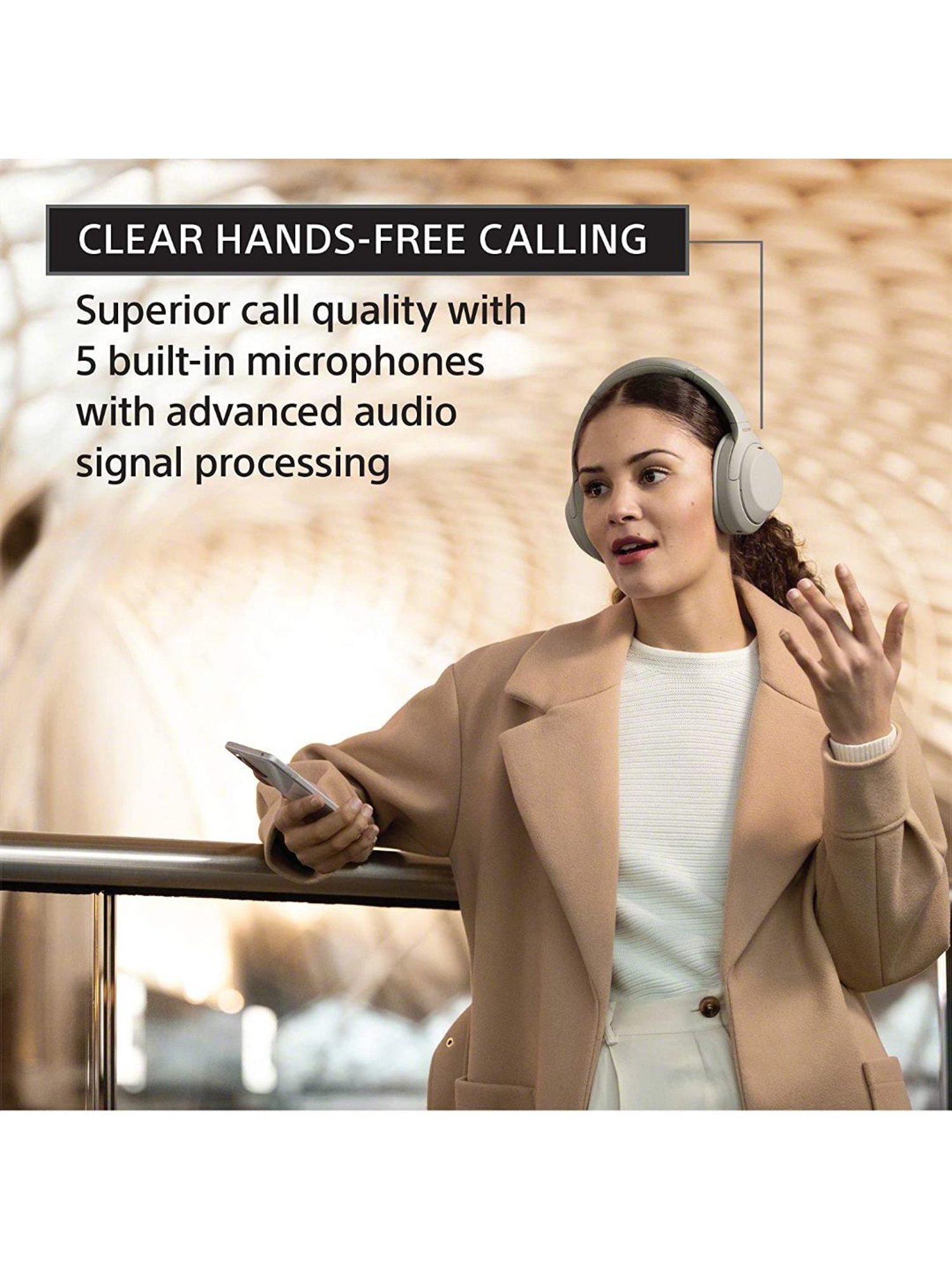 Sony WH-1000XM4 Industry Leading Wireless Noise Cancellation Bluetooth Headphones with Mic (Silver)