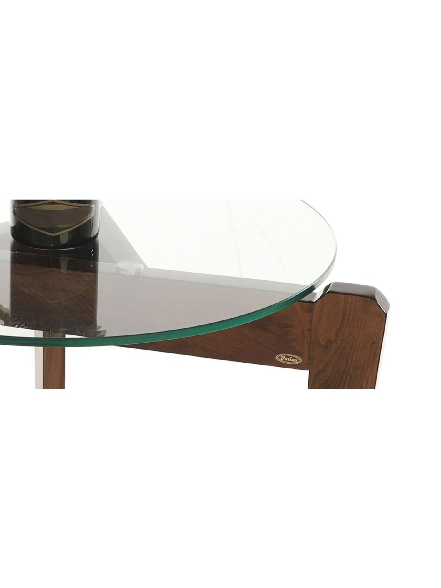 Durian Brenton Contemporary Brown Solid Wood Coffee Table Set Walnut Finish