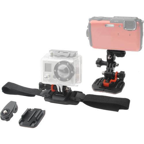 Vivitar Pro Series Curved Helmet, Flat Surface & Vented Helmet Mounts for GoPro & All Action Cameras