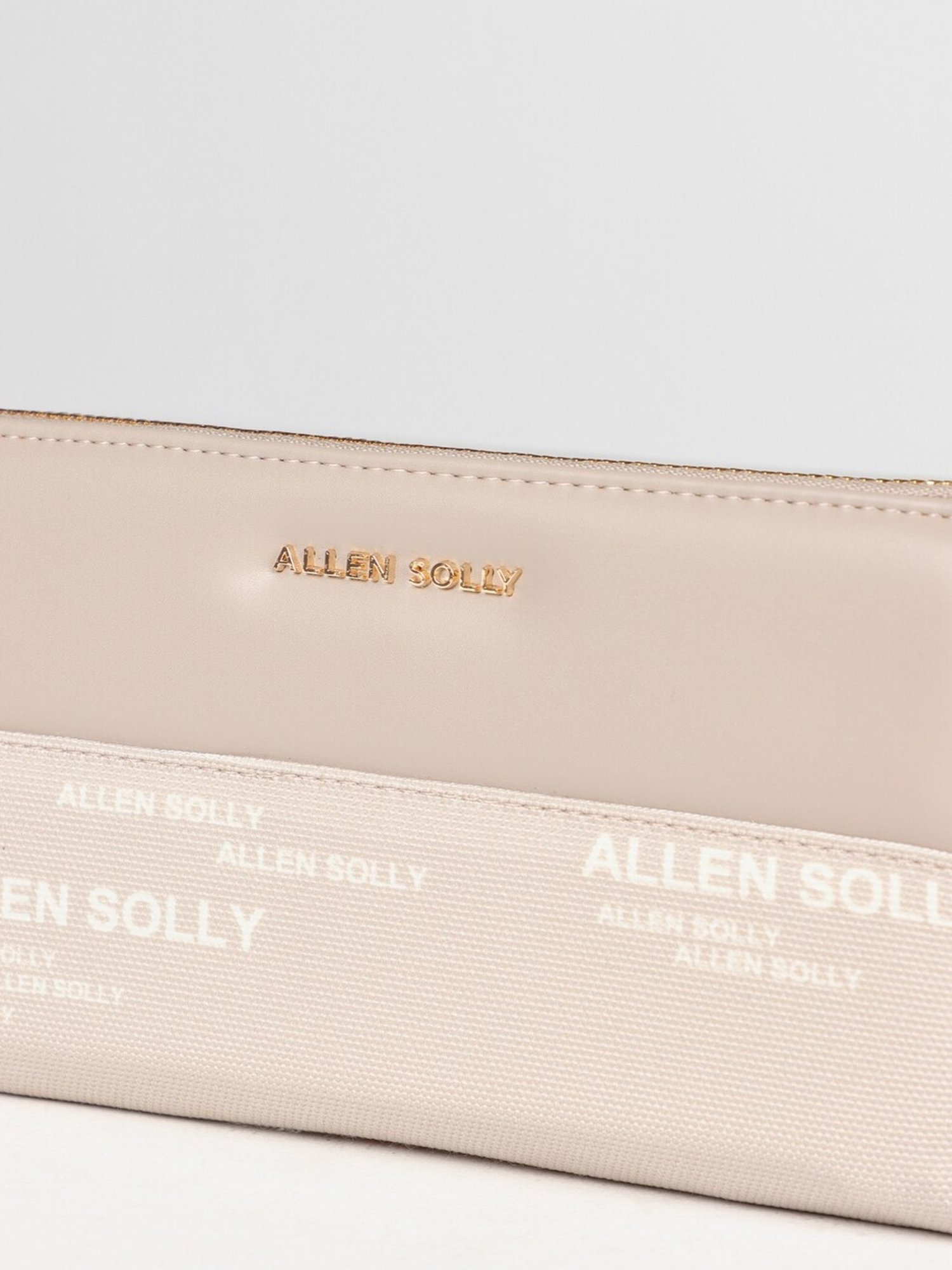 Allen Solly Grey Printed Zip Around Wallet for women