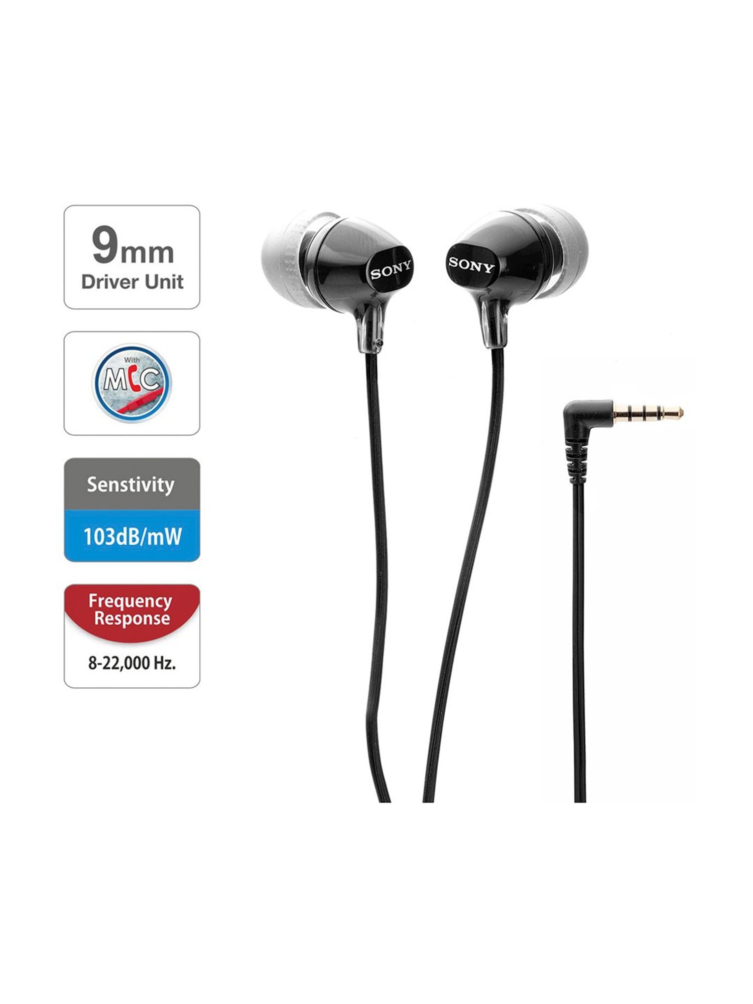 Sony Mdr-Ex15Ap Wired Earphones (Black)