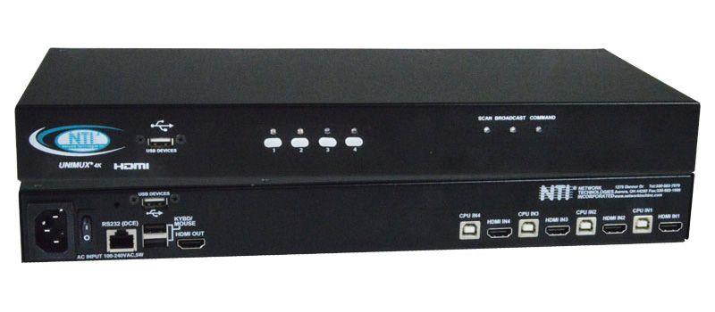NTI unimux-hd4k-8 8-Port 4K HDMI USB KVM Switch