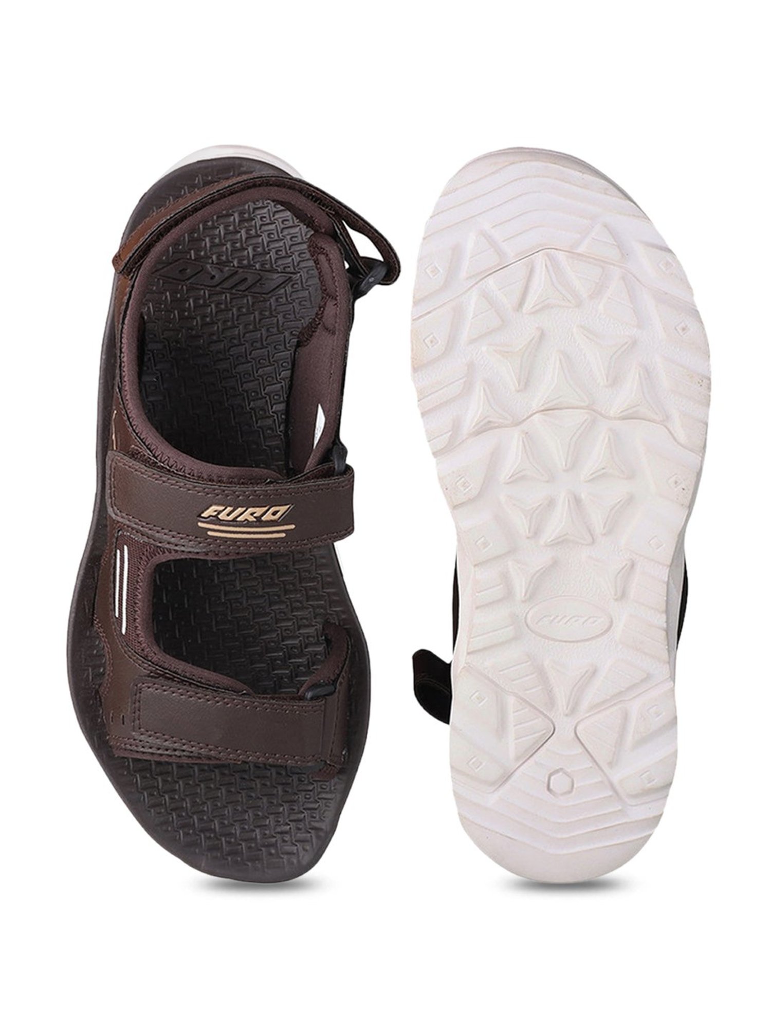 Furo By Red Chief Men's Brown Floater Sandals