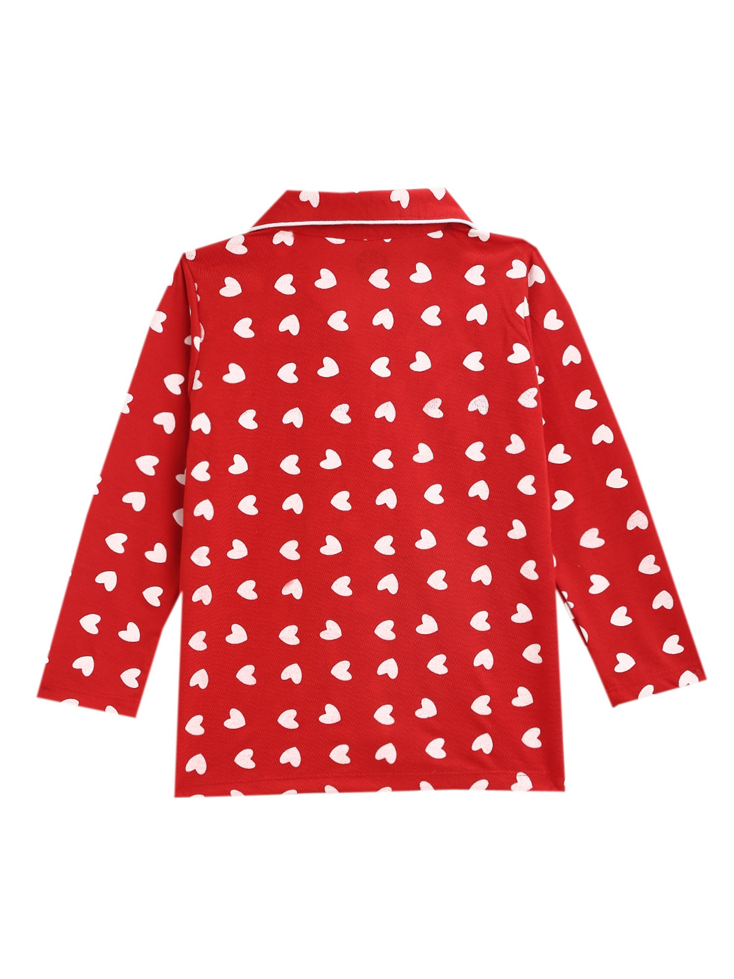 Kids Craft Red Printed Shirt with Pyjamas