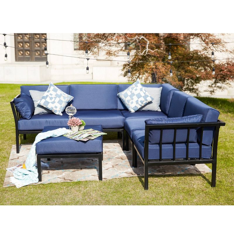 6pc Sectional Sofa Patio Conversation Set - Patio Festival