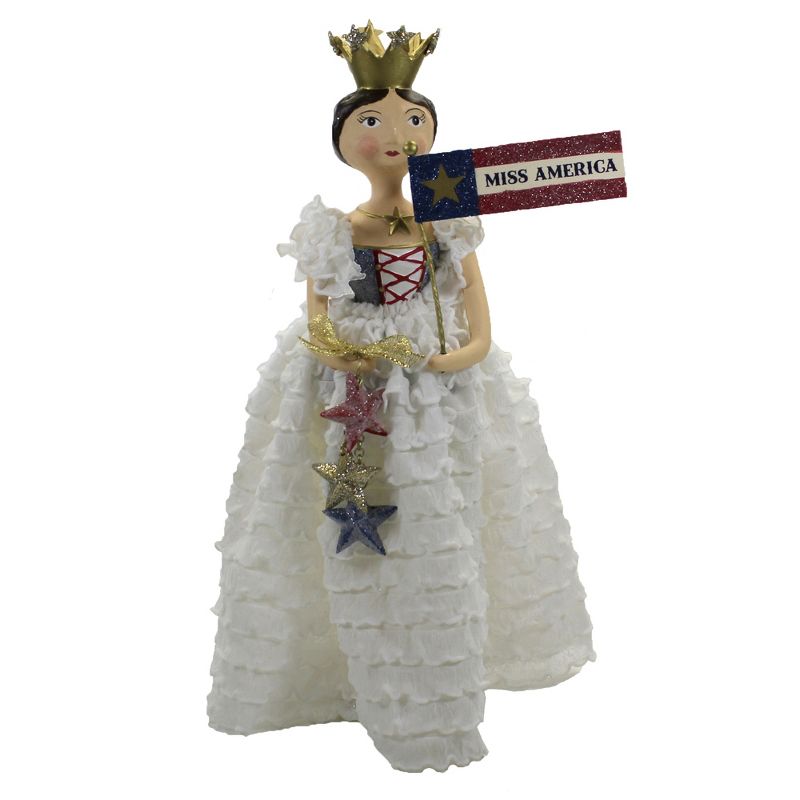 Heather Myers 11.0" Miss America Patriotic Queen Stars  -  Decorative Figurines